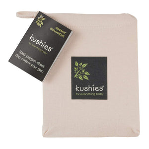 Kushies Organic Jersey Playpen Fitted Sheet Mocha (Discontinued)