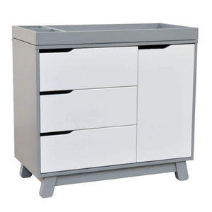 Babyletto Hudson 3-Drawer Changer Dresser Grey & White