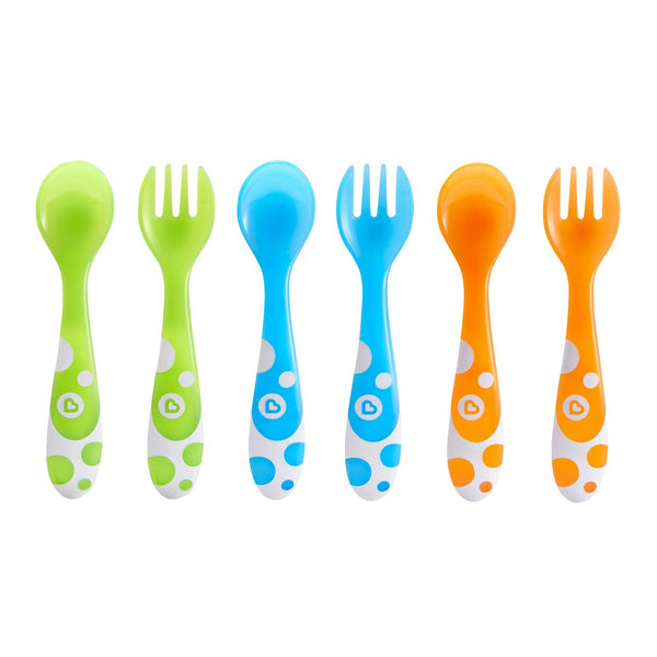 Munchkin Multi Forks & Spoons, 12+ Months - 6 count