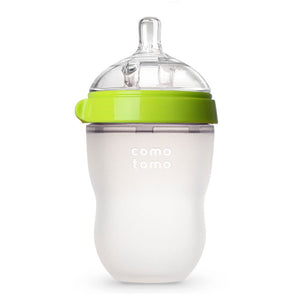 Comotomo Silicone 8 Ounce Baby Bottle - Green Default Title