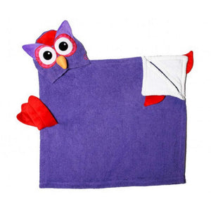 Zoocchini Baby Toddler Towel - Owl Default Title