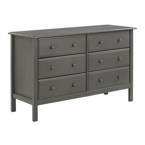 DaVinci Jayden 6-Drawer Double Wide Dresser Slate