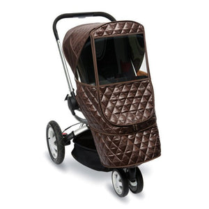 Manito Castle Beta Quilted Stroller Weather Shield - Chocolate Default Title