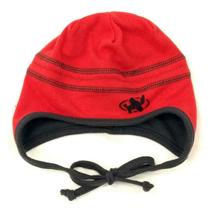 Calikids Boys Cotton Reversible Hat - Black/Red (XS) Default Title