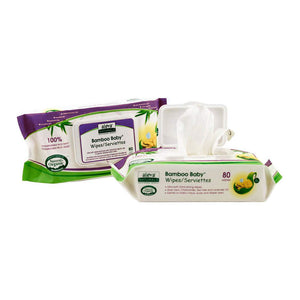 Aleva Naturals Bamboo Baby Wipes - 80ct Default Title