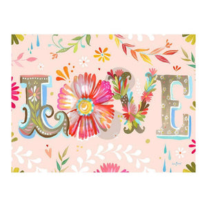 Oopsy Daisy Wall Canvas Art 24in x 18in - Floral LOVE Default Title