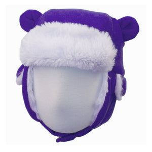 Calikids Fleece Bear Winter Hat - Purple (M) Default Title