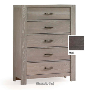 Natart Rustico 5-Drawer Dresser Mink