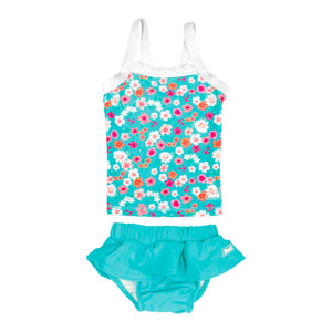 Baby Banz Tankini Two-Piece Girls Swimsuit - Floral (12 Months, 10kg) Default Title