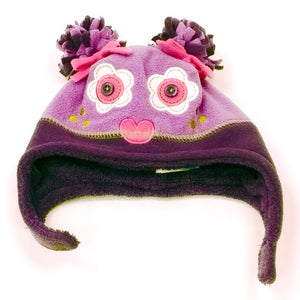 Calikids Microfleece Monster Winter Hat - Plum (M) Default Title