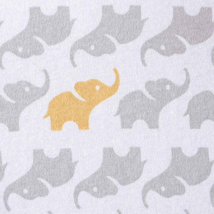 HALO Cotton SleepSack Wearable Blanket 0.5 ToG - Grey Elephants (Extra Large, 26-36 lbs)