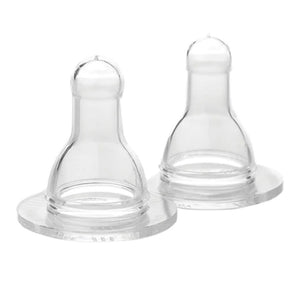 Lifefactory 2-Pack Silicone Nipples for 4 oz and 9 oz Glass Bottles - Stage 2 (3-6 Months) Default Title