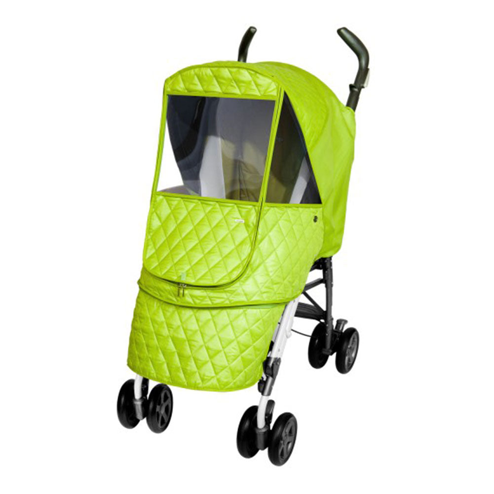Manito Castle Alpha Quilted Stroller Weather Shield Green Dear Born Baby