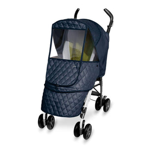 Manito Castle Alpha Quilted Stroller Weather Shield - Navy Default Title