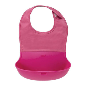 OXO Tot Roll-Up Bib - Pink Default Title