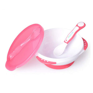 Kidsme Suction Bowl With Ideal Temperature Spoon - Lavender Default Title