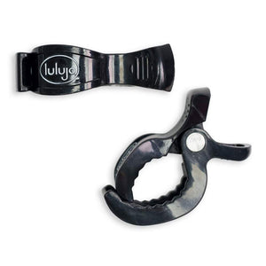 Lulujo Baby Stroller Clips 2 Pack - Black Default Title