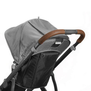 UPPAbaby Vista Leather Handle Cover - Saddle(2015 and later, Not Compatible with Vista V2 Strollers) Default Title