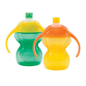 Munchkin 2-Pack Click Lock Trainer Cups - Teal/Yellow (7oz) Default Title