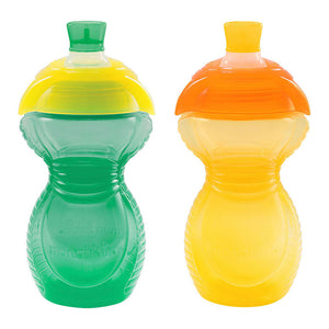 Munchkin 2-Pack Click Lock Trainer Cups - Teal/Yellow (9oz) Default Title