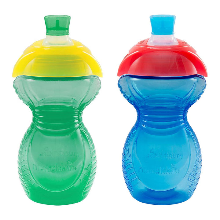 Munchkin 2-Pack Click Lock Trainer Cups - Blue/Green (9oz) Default Title