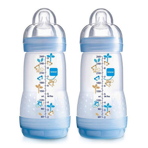 MAM Anti-Colic Bottles, 9oz - 2 Pack, Boy Default Title