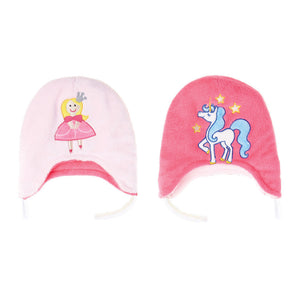 Flap Jack Kids Reversible Winter Hat - Unicorn/Princess Default Title