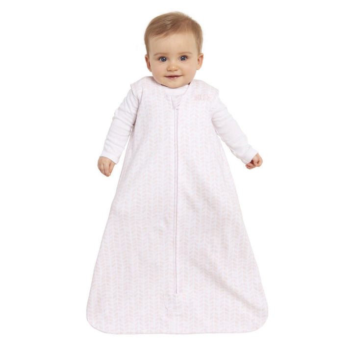 Halo Sleepsack Wearable Blanket Platinum Series 0.5ToG - Blush Chevron (Small, 10-18 lbs)