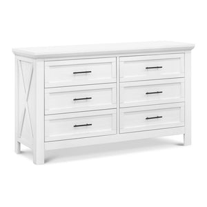 Monogram by Namesake Emory Farmhouse 6-Drawer Double Dresser Linen White