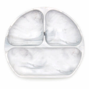 Bumkins Silicone Grip Dish - Marble Default Title