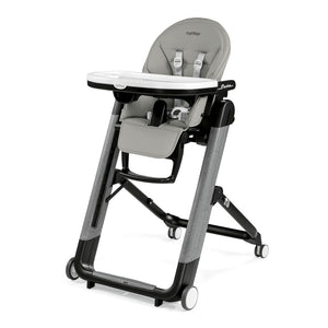 Peg Perego Siesta Ambiance High Chair with Eco Leather/Wood Look Grey