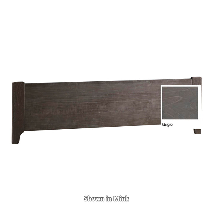 Natart Rustic Low Profile Footboard 54 inch Grigio