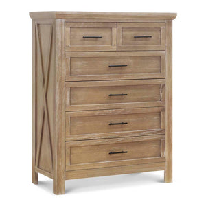 Monogram by Namesake Emory Farmhouse 6-Drawer Chest Driftwood