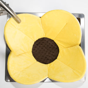 Blooming Bath Poppy Plush Bath Support - Yellow/Brown Default Title