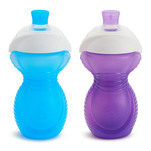 Munchkin 2-Pack Click Lock Bite-Proof Sippy Cups - Blue/Purple (9oz) Default Title