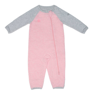 Juddlies Raglan Organic Playsuit - Dogwood Pink (NB) Default Title