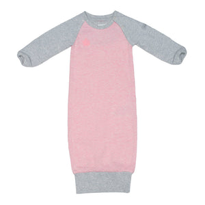 Juddlies Raglan Organic Night Gown - Dogwood Pink (0-3 Months) Default Title