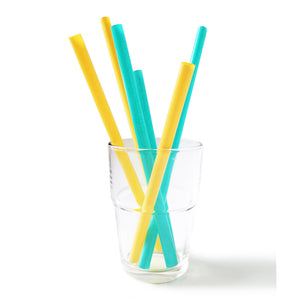 Silikids Reusable Silicone Straws 6-Pack - Ombre Red Default Title