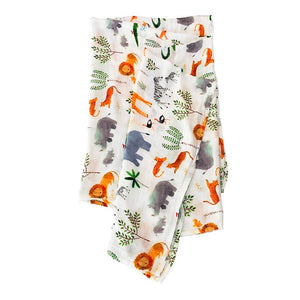 Loulou Lollipop Luxe Muslin Swaddle - Safari Jungle