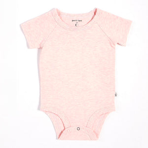 Peit Lem Essentials Organic Cotton Onesie - Heather Pink (24 Months) Default Title