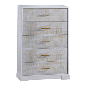 NEST Vibe 5-Drawer Dresser White & White Bark