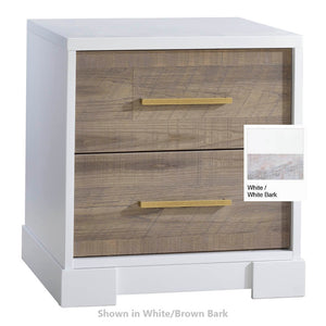 NEST Vibe Nightstand White & White Bark