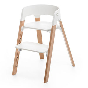 Stokke Steps Chair White (Discontinued) Natural