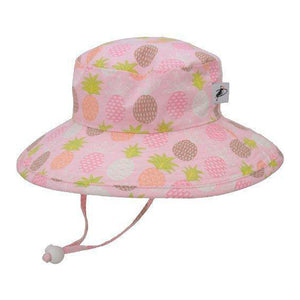 Puffin Gear Sunbaby Child Hat - Pink Pineapples 6M (3-6 Months) Default Title