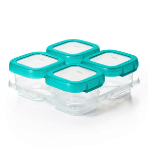 OXO Tot 4-Pack Baby Food Storage Blocks - Teal (4oz) Default Title