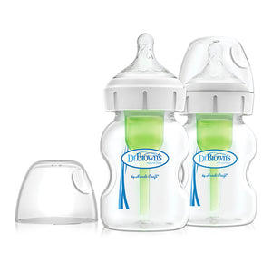 Dr. Brown's Anti-Colic Options+ 2-Pack Wide Neck Baby Bottles - 5oz Default Title