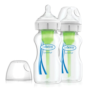 Dr. Brown's Anti-Colic Options+ 2-Pack Wide Neck Baby Bottles - 9oz Default Title