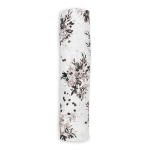 Lulujo Bamboo Muslin Swaddle - Black Floral Default Title