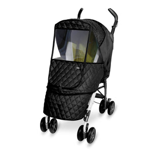 Manito Castle Alpha Quilted Stroller Weather Shield - Black Default Title