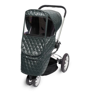 Manito Castle Beta Quilted Stroller Weather Shield - Grey Default Title